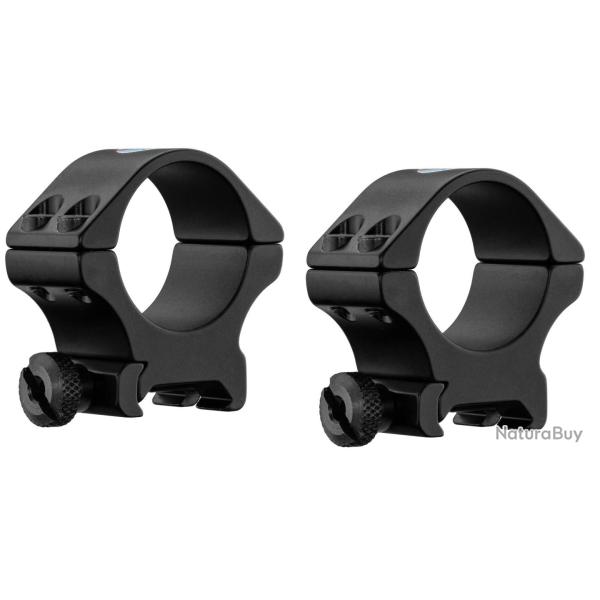 Jeu de colliers bas diam�tre 30 mm pour rail Weaver 21 mm