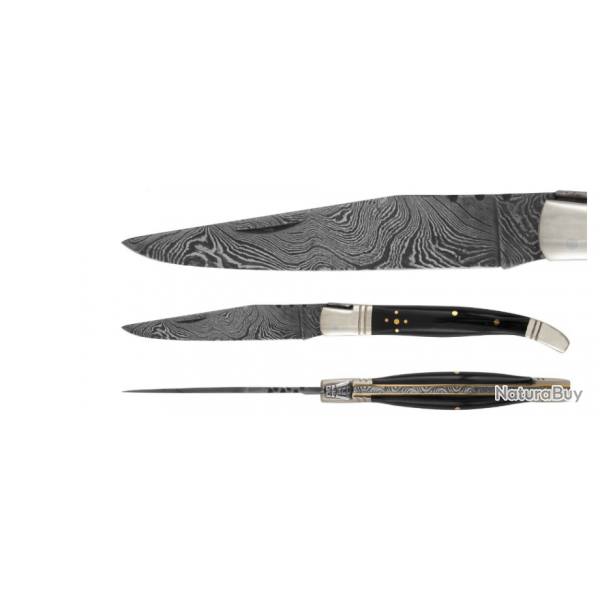 DAMAS - Couteau 10 cm - corne