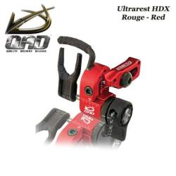QAD Ultrarest HDX Repose-fl&egrave;ches &agrave; effacement pour la chasse et le tir 3D Droitier Red