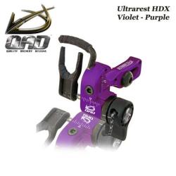 QAD Ultrarest HDX Repose-fl&egrave;ches &agrave; effacement pour la chasse et le tir 3D Gaucher Purple
