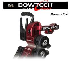 QAD BOWTECH Ultrarest HDX Repose-fl&egrave;ches &agrave; effacement pour la chasse et le tir 3D Gaucher Red