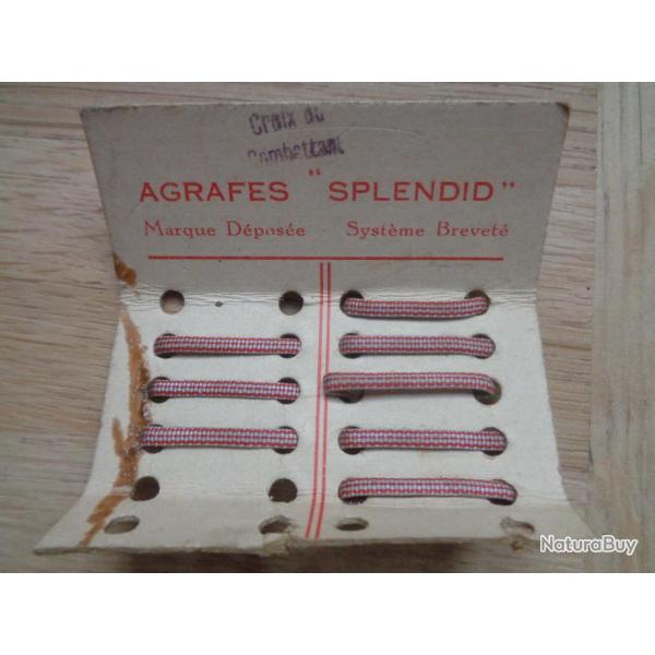8 Agrafes "croix du combattant" Splendid