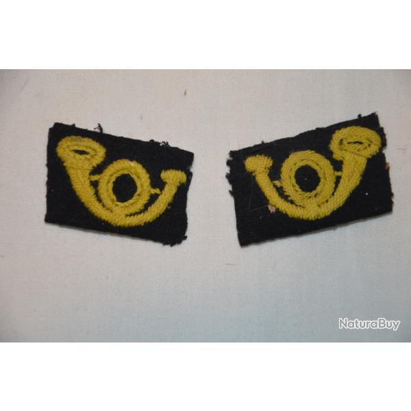 PATTES DE COL TUNIQUE FORESTIER-ADMINISTRATION FORET-SECOND EMPIRE-1870/71-3�REPUBLIQUE