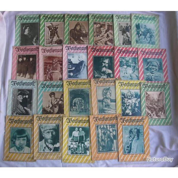 WW2/PREWAR ALLEMAGNE REVUE CIVILE ALLEMANDE DE 1929 A 1932 AVANT-GUERRE AU CHOIX RARE