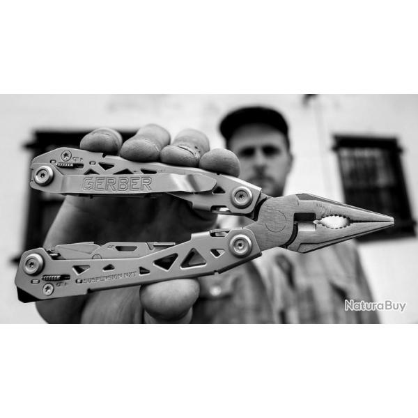 Pince Tenaille Gerber Suspension NXT Multi-Tools Fonction Lames Ciseaux G1364