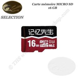 THS SELECTION Carte m&eacute;moire MICRO SD 16 GB pour cam&eacute;ra