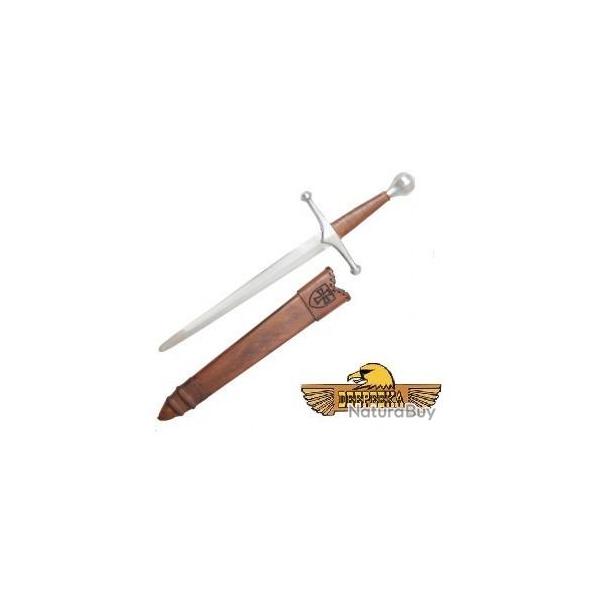 Belle Dague Allemande Mdivale Forg avec fourreau Cuir