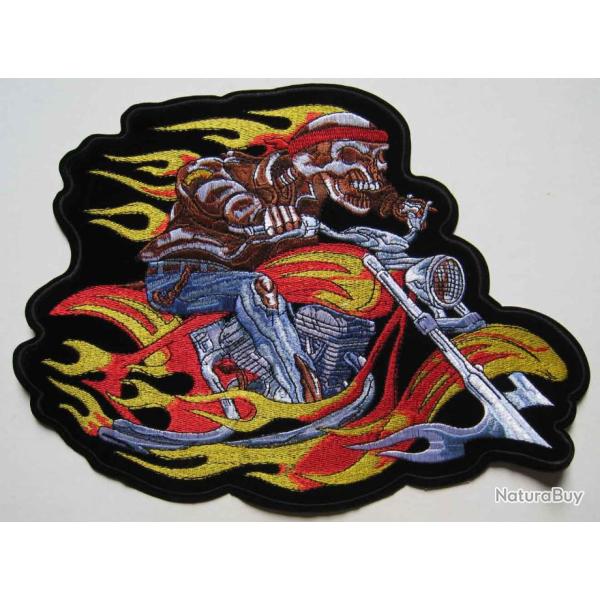 PATCH-ECUSSON/DOSSARD GRAND MODELE - BIKER - Ref.D16