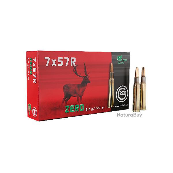 BOITE DE 20 CARTOUCHES GECO 7X57 R ZERO 8.2 GR