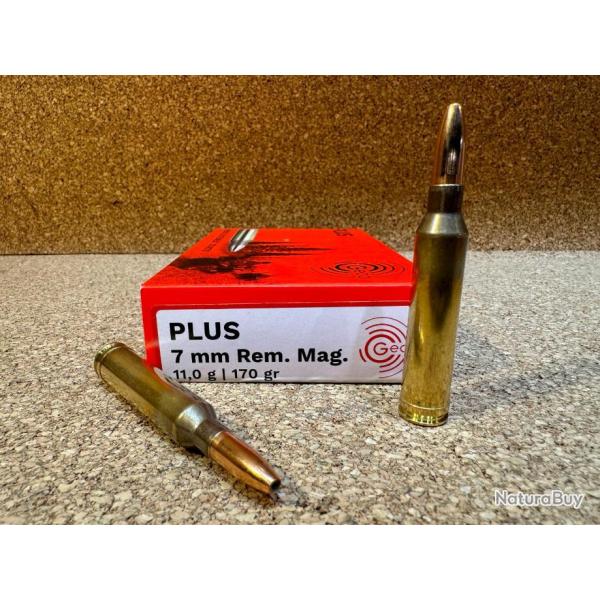 BOITES DE 20 CARTOUCHES GECO 7 MM REM MAG PLUS 11GR