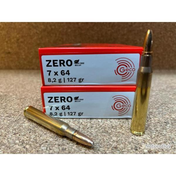 lot de 2 BOITES DE 20 CARTOUCHES GECO 7X64 ZERO 8.2 GR