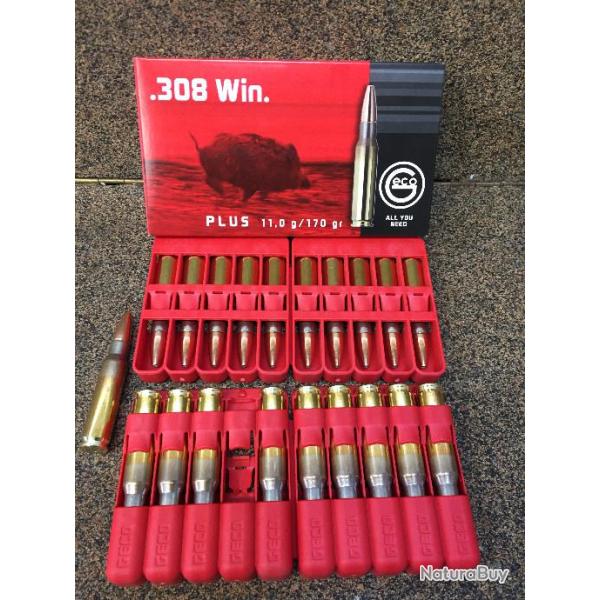 BOITES DE 20 BALLES GECO PLUS 308 WIN 11 GR