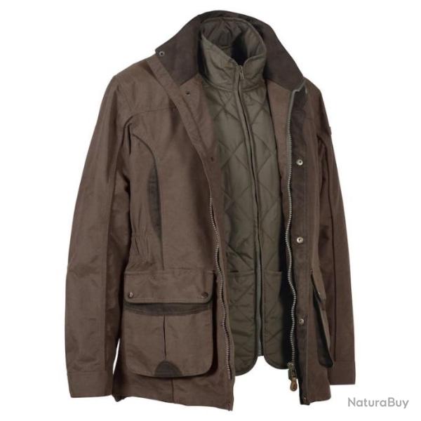 DESTOCKAGE !!  Veste 3 en 1 Percussion Normandie marron - TAILLE M