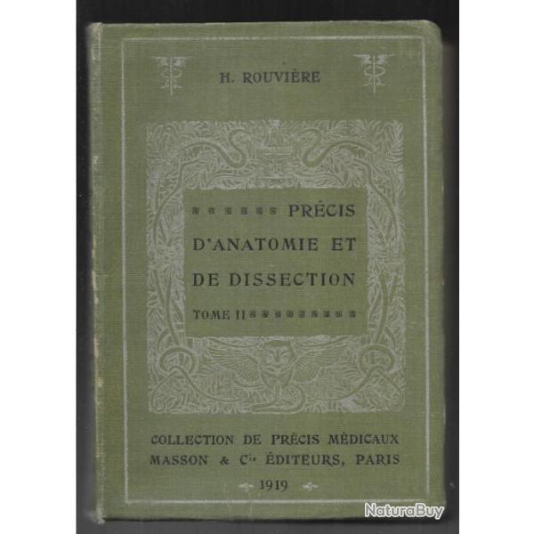 Prcis d'anatomie et de dissection volume 2  thorax abdomen  bassin membre infrieur