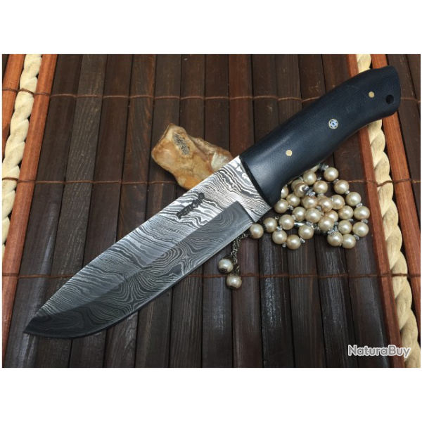 COUTEAU DE CHASSE DAMAS BOIS MICARTA