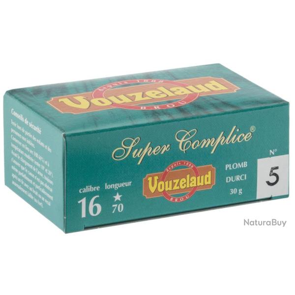 LOT DE 10 BOITES DE 10 CARTOUCHES VOUZELAND SUPER COMPLICE 70 CAL 16/70 P9