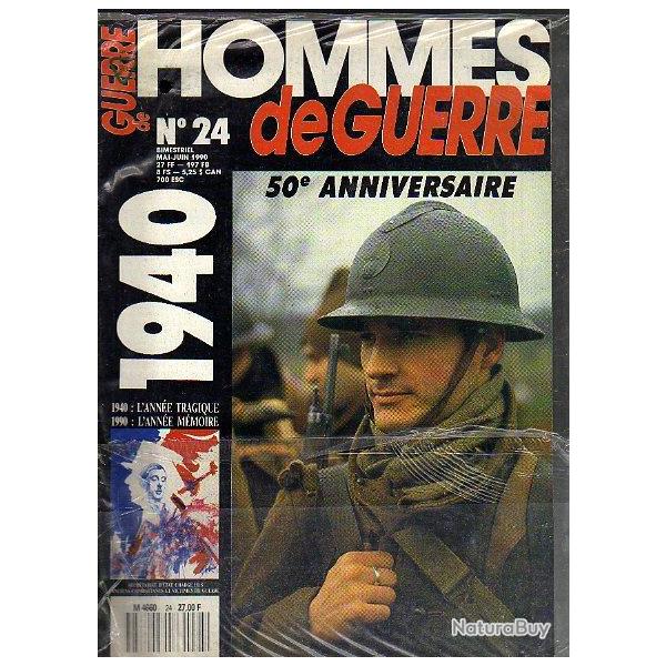 hommes de guerre n� 24. 1940.50 e anniversaire, cadet � saumur, diables bleus du 27e bca , gembloux
