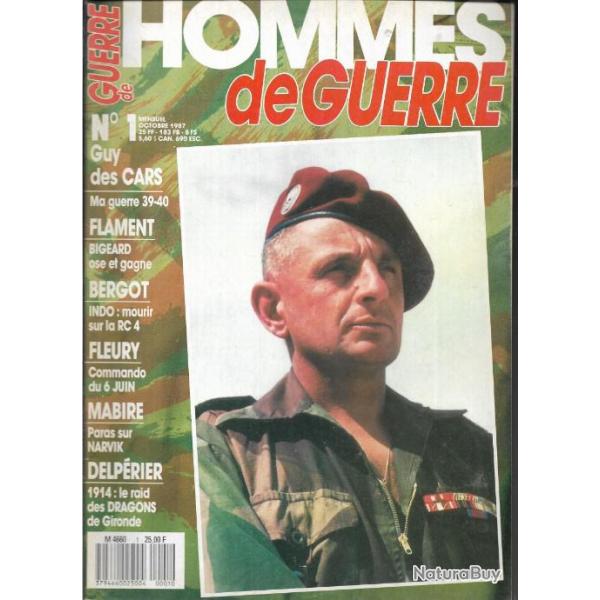 hommes de guerre n�1 flament bigeard ose et gagne, bergot indo mourir sur la rc4, fleury commando