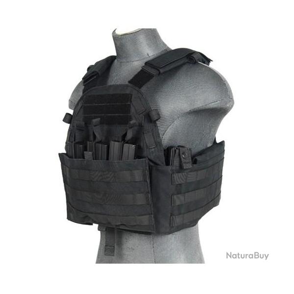 VESTE PLATE CARRIER 1000D NOIRE