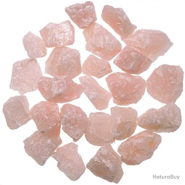 Pierres brutes quartz rose - 3 � 4 cm - 100 grammes