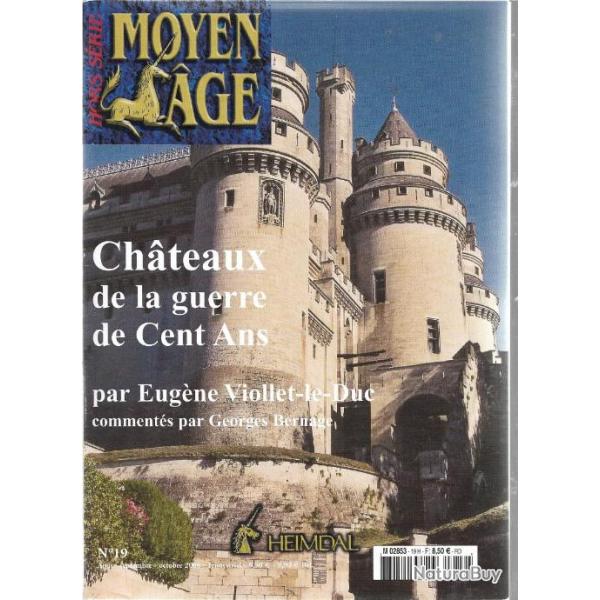 Revue heimdal , hors-s�rie moyen-age n�19 chateaux de la guerre de cent ans par eug�ne viollet le du