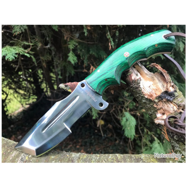 COUTEAU TRACKER SURVIVAL - CHASSE LAME FIXE