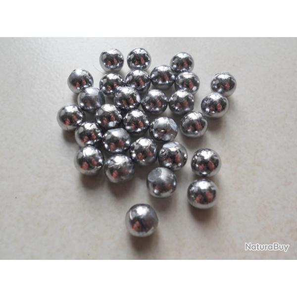 100 balles en plomb cal. 31 (.311)