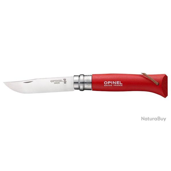 OPINEL - OP001705 - OPINEL - N�8 BAROUDEUR ORIGINES ROUGE