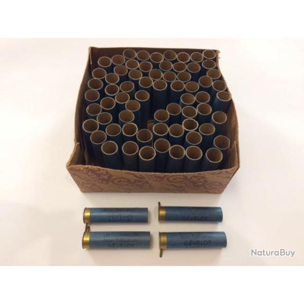 Lot de 70 douilles GEVELOT Calibre 28  broche