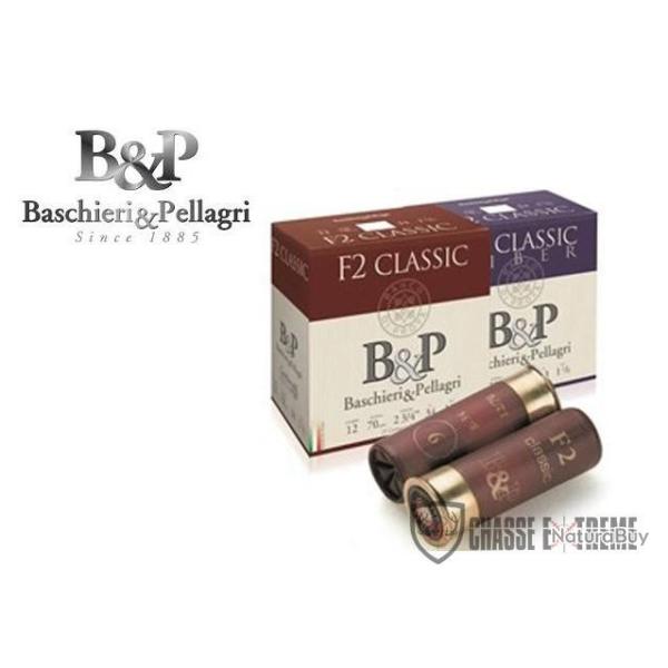Boite de 25 Cartouches B&P F2 Classic 34G Cal 12/70 Pb 4