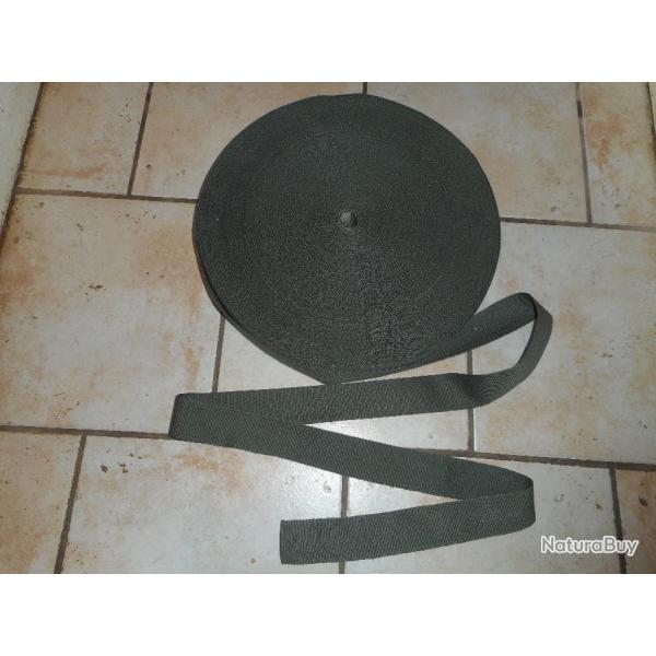 rouleau de sangle kaki militaire 3 cm x 100M