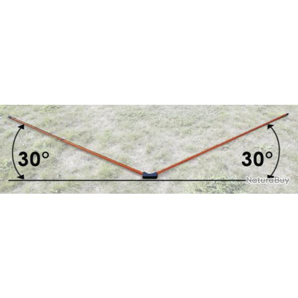 Canne de s�curit� Angle de tir t�lescopique orange 30�