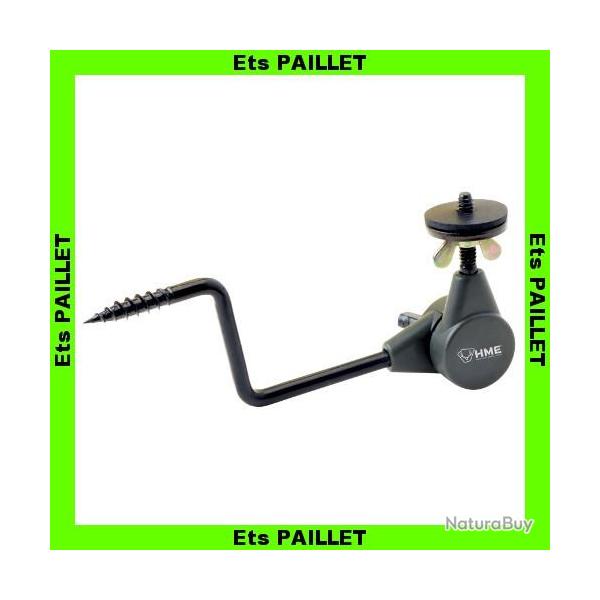 Support ORIENTABLE fixation cam�ra surveillance sur arbre. Mod�le HME basique - UNIVERSEL
