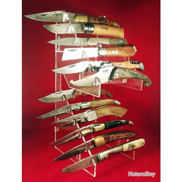 Pr�sentoir plexi pour 12 couteaux r�f. C12