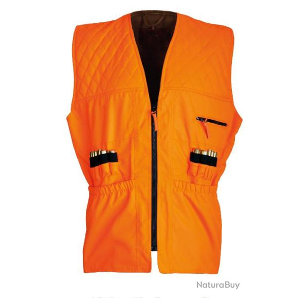 Gilet de traque matelass fluo