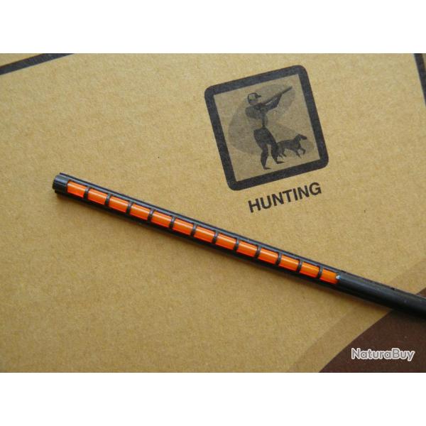 GUIDON A FIBRE OPTIQUE ROUGE   LG  120mm