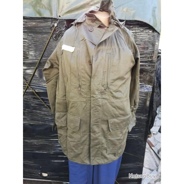Veste de treillis arm�e fran�aise olive satin 300 XXL neuve de 1968