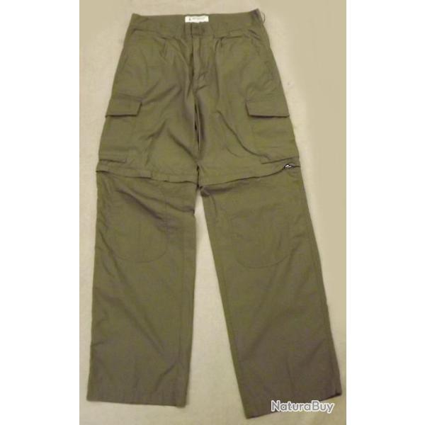 Pantalon convertible safari zipp� vert Deerhunter taille 42