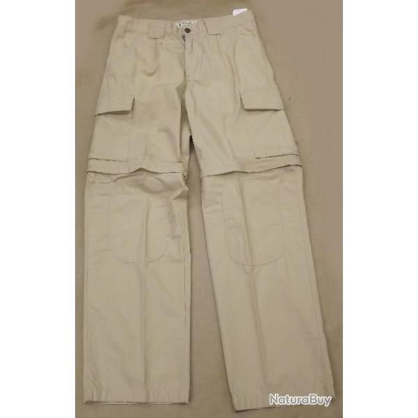Pantalon convertible safari zipp� Beige Deerhunter taille 42