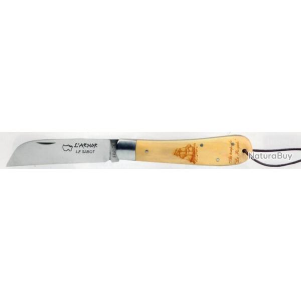 l'ARMOR BUIS orn� VOILIER Grav� PRENOM gratuitement sur lame couteau