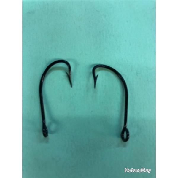 100 hame�on n 3/0 oeillet noir renvers� ref 160b tige moyenne.simple p�che rivi�re carnassier mustad