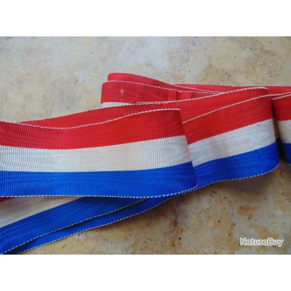 ruban moir� 15 cm x 3,4 mm M�DAILLE D'HONNEUR DU COURAGE  D�VOUEMENT �pidemies affaires etrang�res