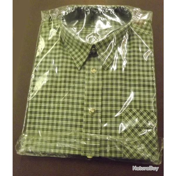 Chemise � carreaux Trachten verte taille XL