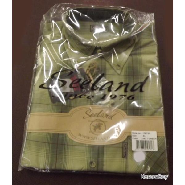 Chemise � carreaux Seeland verte taille XL