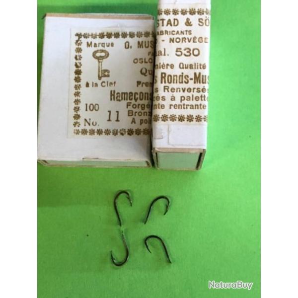 100 Hame�on n 11 palette ref 530 forg� bronz� renvers� � pointe rentrante simple peche feeder mustad