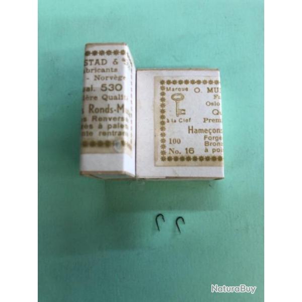 100 Hame�on n 16 palette ref 530 forg� bronz� renvers� pointe rentrante simple peche anglaise mustad