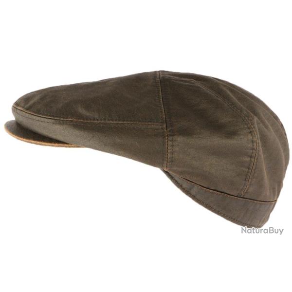 Casquette cuir marron coton stonewash� Stroy Aussie Apparel Marron