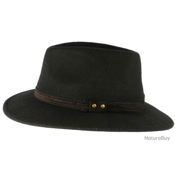 Chapeau Feutre Noir Crushable Mac Leon Montane Noir