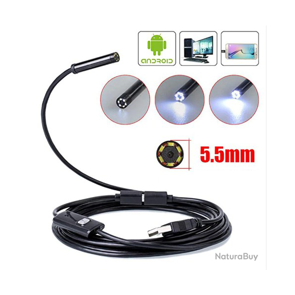 Mini cam�ra endoscopique pour le nettoyage des armes