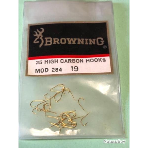 100 hame�on n 19 palette ref 284 dor� droit tige moyenne simple peche browning anglaise